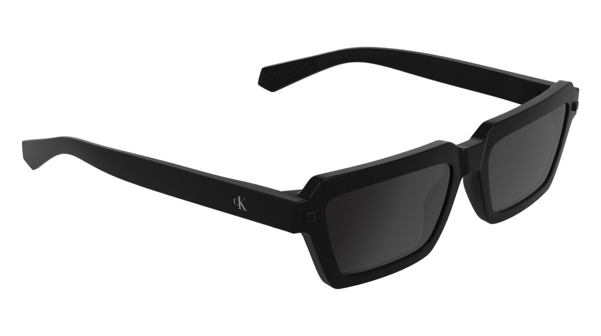 Sonnenbrillen Calvin Klein Jeans CKJ25622S (001) farbe black form rechteckig gläser solid grey