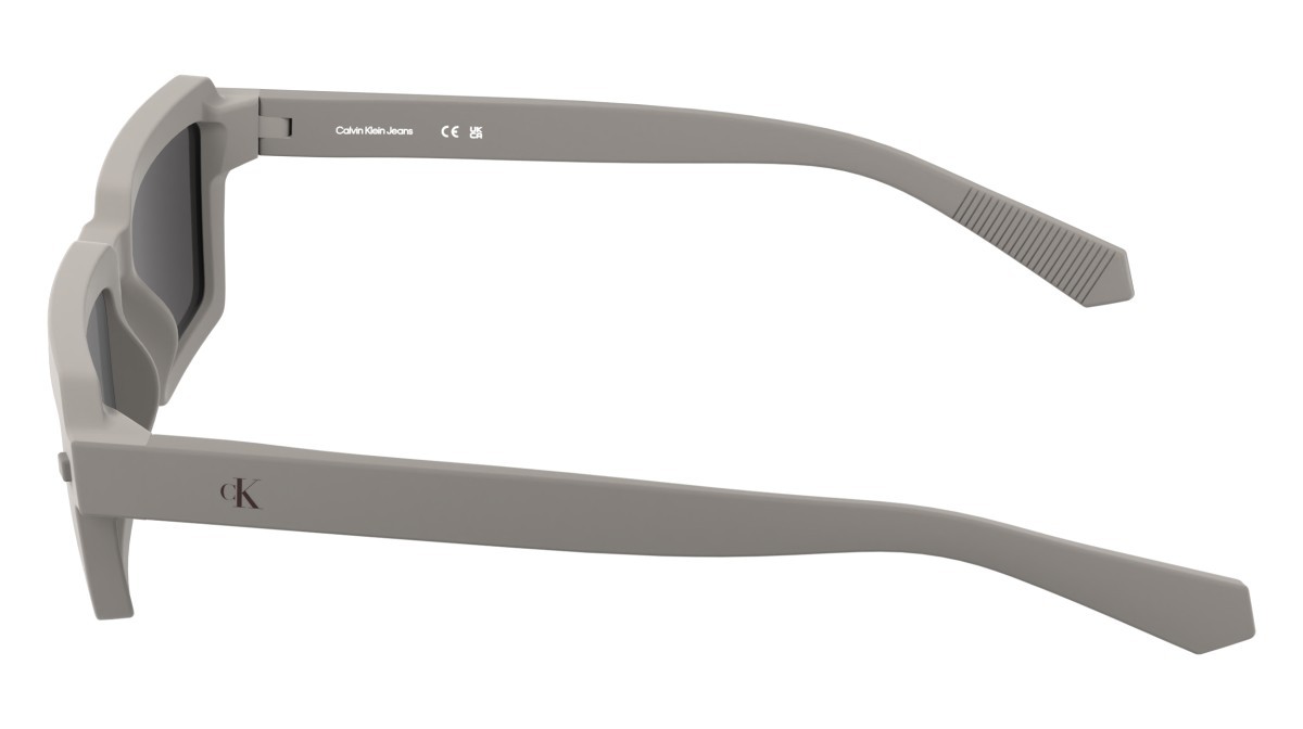 Sonnenbrillen Calvin Klein Jeans CKJ25622S (260) farbe matte taupe form rechteckig gläser solid grey