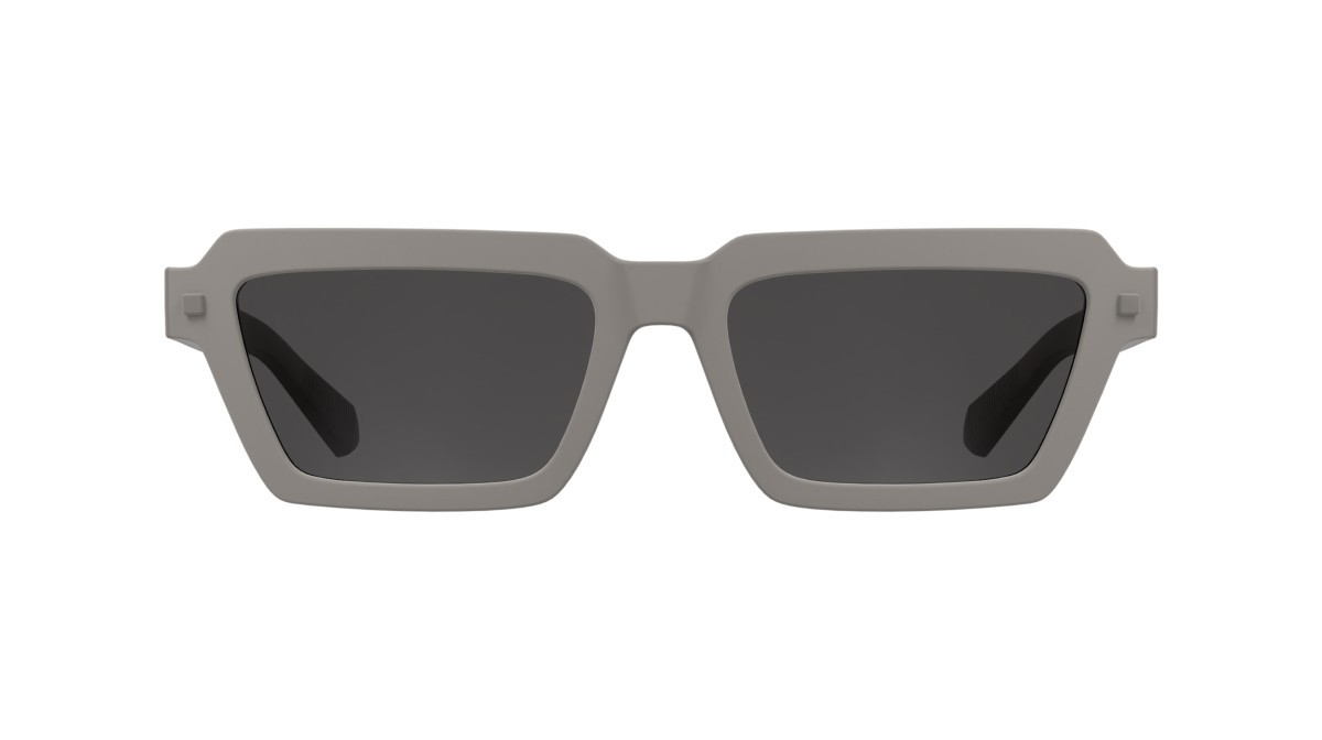 Sonnenbrillen Calvin Klein Jeans CKJ25622S (260) farbe matte taupe form rechteckig gläser solid grey