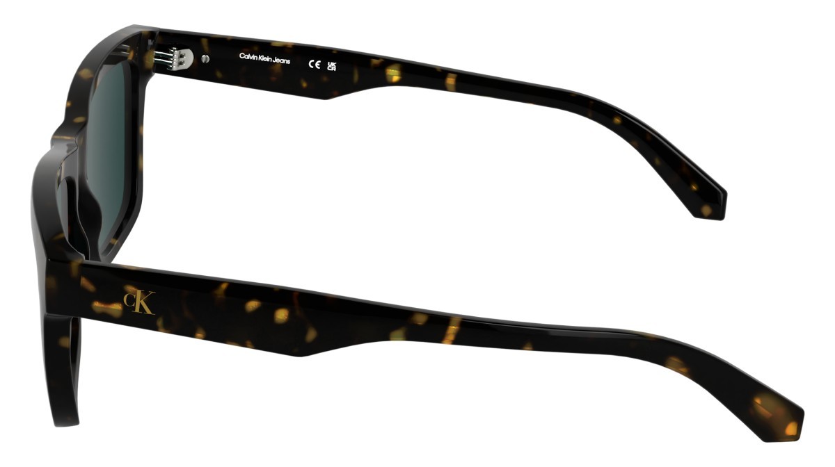 Sonnenbrillen Calvin Klein Jeans CKJ25623S (242) farbe dark havana form rechteckig gläser solid petrol