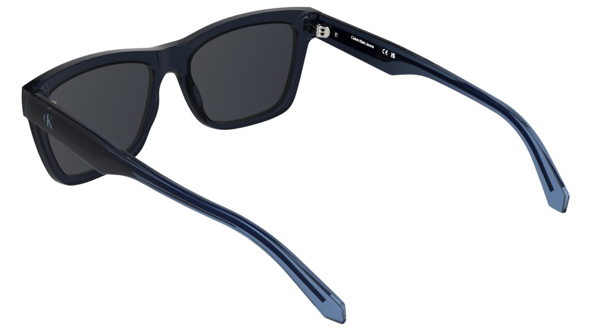 Sonnenbrillen Calvin Klein Jeans CKJ25623S (400) farbe transparent blue form rechteckig gläser solid blue