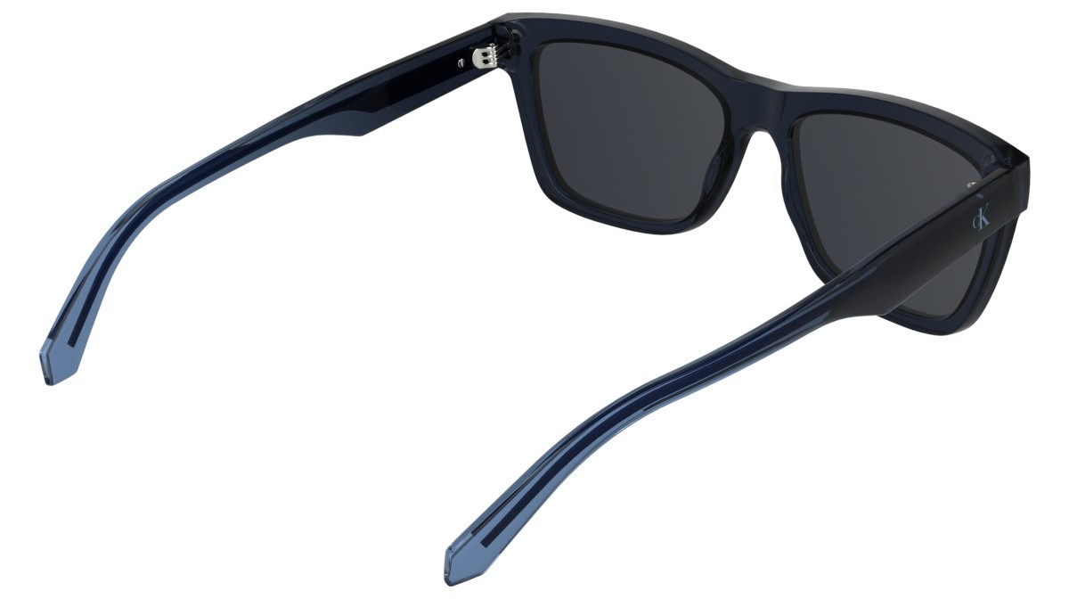 Sonnenbrillen Calvin Klein Jeans CKJ25623S (400) farbe transparent blue form rechteckig gläser solid blue