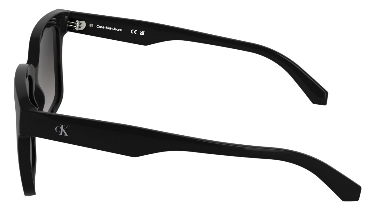 Sonnenbrillen Calvin Klein Jeans CKJ25624S (001) farbe black form quadratisch gläser gradient smoke