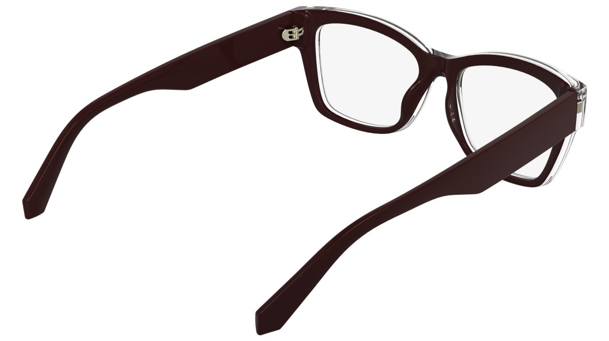 Eyeglasses Calvin Klein Jeans CKJ25628 (605) color burgundy shape cat eye 
