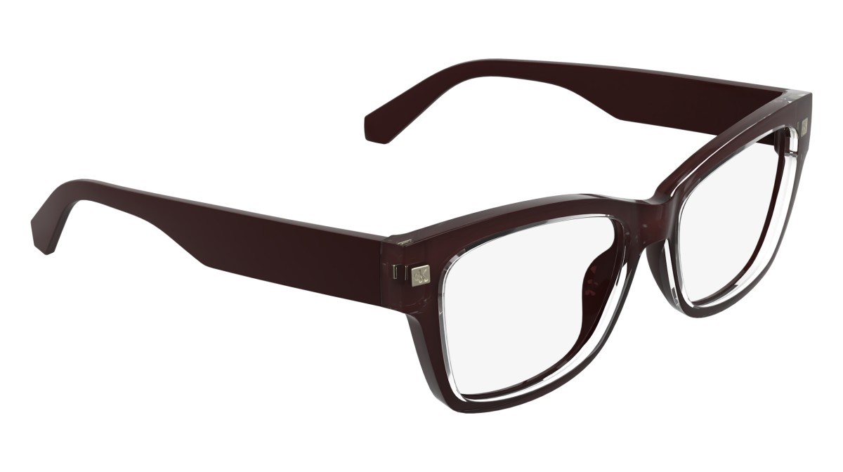 Eyeglasses Calvin Klein Jeans CKJ25628 (605) color burgundy shape cat eye 