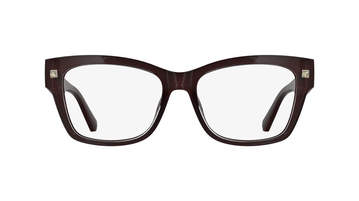 Eyeglasses Calvin Klein Jeans CKJ25628 (605) color burgundy shape cat eye 