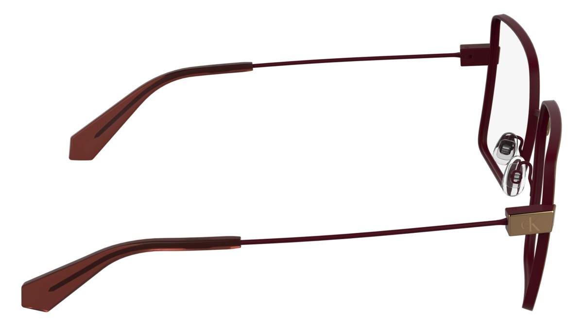 Brillen Calvin Klein Jeans CKJ26203 (705) farbe amber gold/matte burgundy form rechteckig 