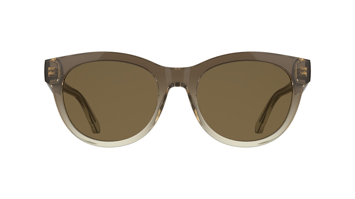 Sonnenbrillen Calvin Klein Jeans CKJ26600S (211) farbe transparent gradient brown/san form rund gläser solid light brown