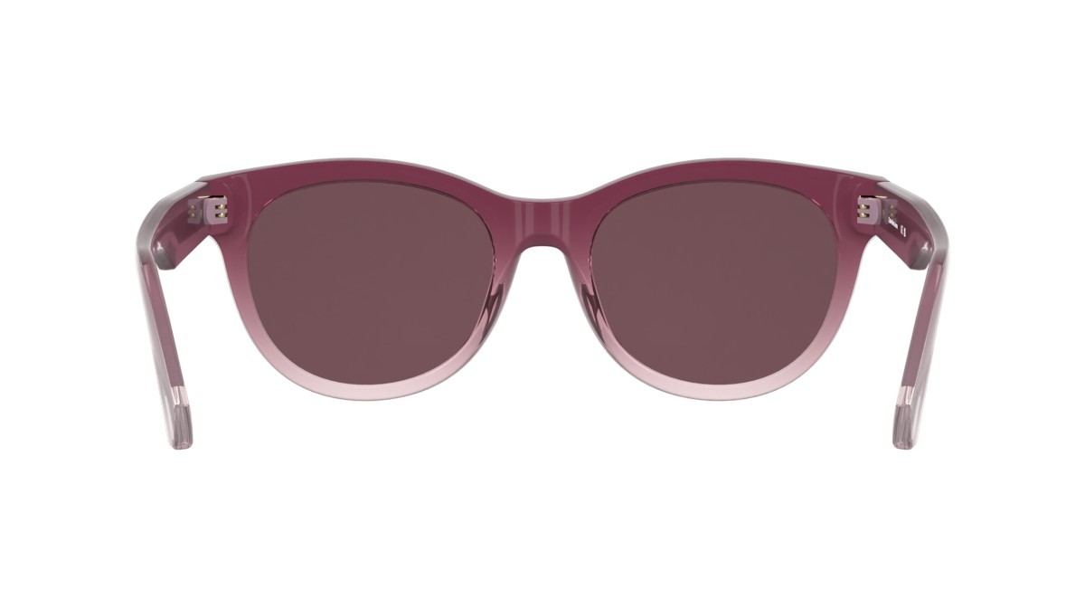 Occhiali da sole Calvin Klein Jeans CKJ26600S (606) colore transparent gradient wine/rose forma rotondo lenti solid wine