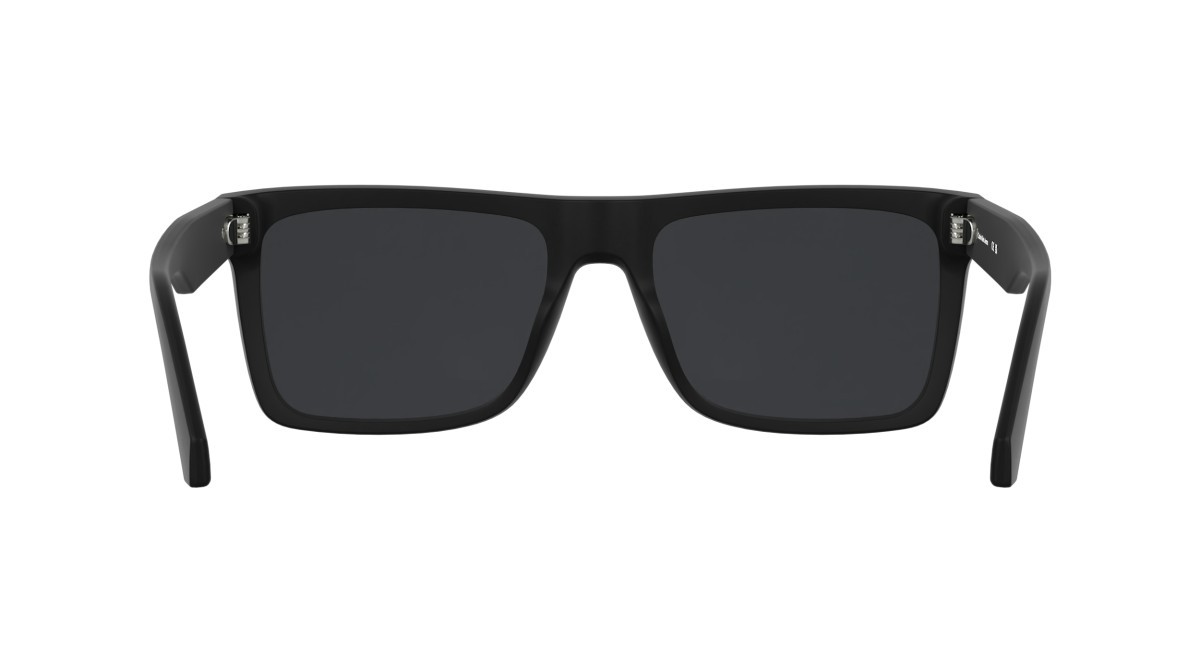 Sonnenbrillen Calvin Klein Jeans CKJ26601S (002) farbe matte black form rechteckig gläser solid grey