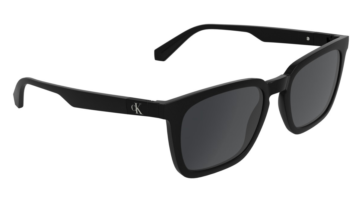 Sonnenbrillen Calvin Klein Jeans CKJ26603S (001) farbe black form rechteckig gläser solid grey
