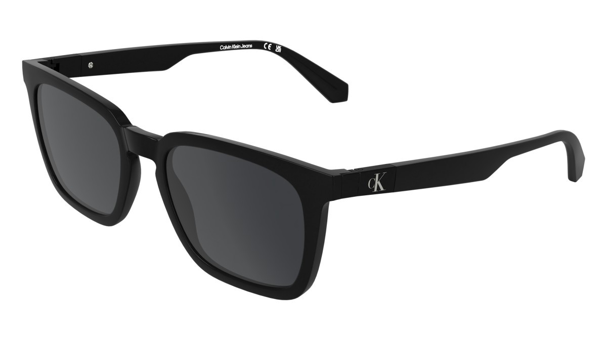 Sonnenbrillen Calvin Klein Jeans CKJ26603S (001) farbe black form rechteckig gläser solid grey