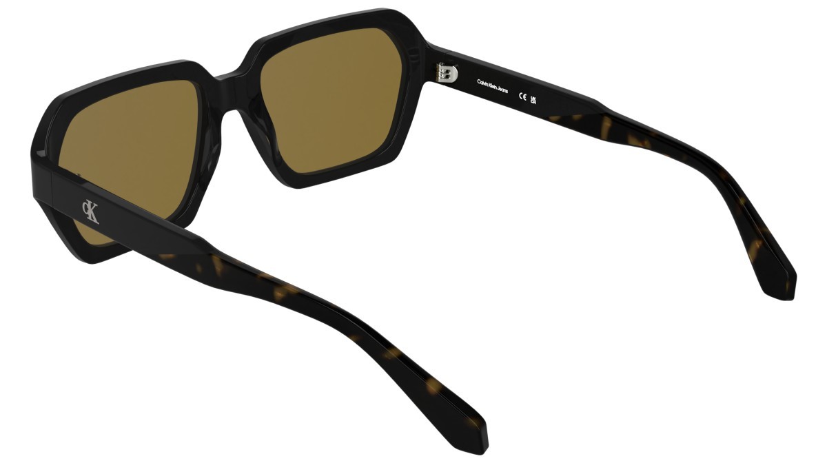 Sonnenbrillen Calvin Klein Jeans CKJ26605S (001) farbe black form rechteckig gläser solid brown