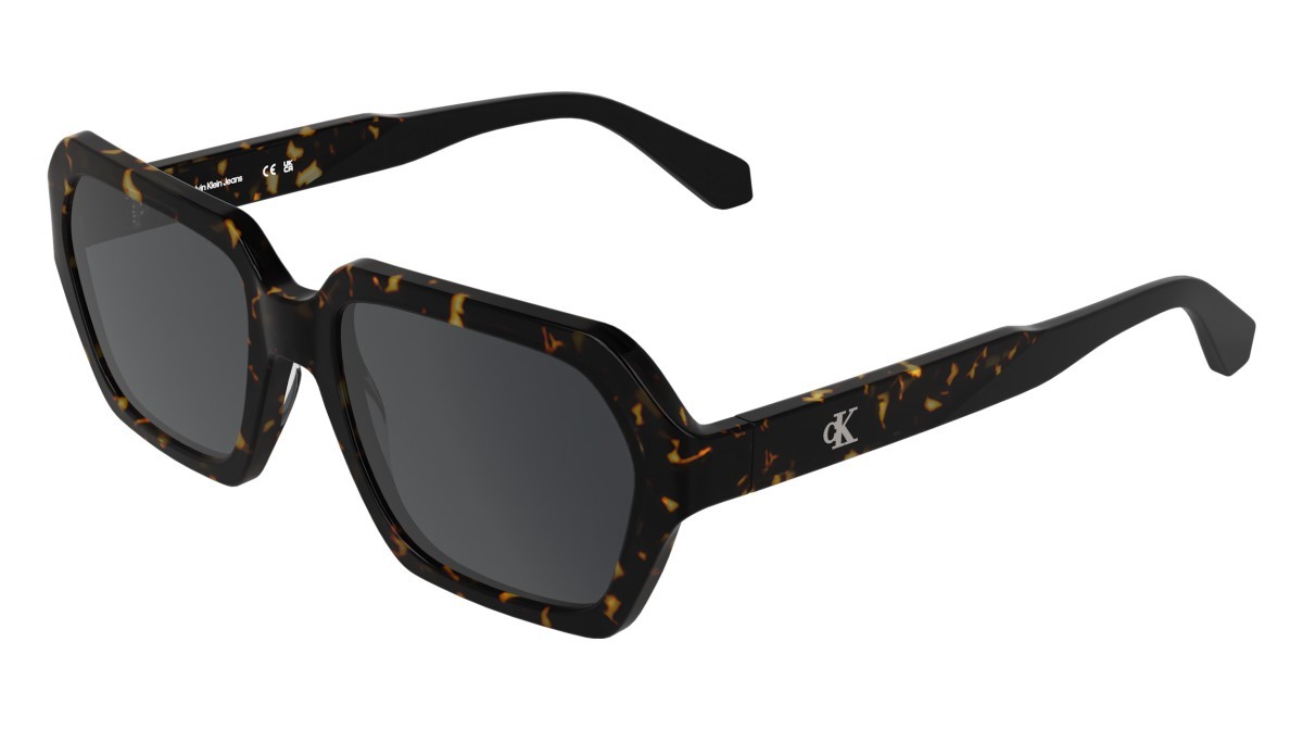 Sonnenbrillen Calvin Klein Jeans CKJ26605S (242) farbe dark havana form rechteckig gläser grey