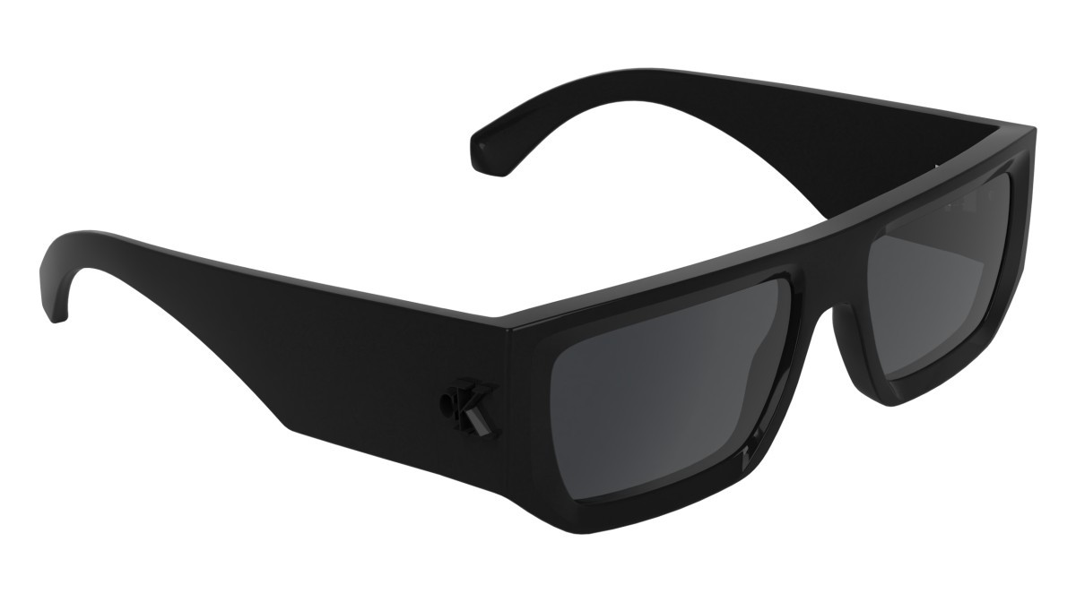 Sonnenbrillen Calvin Klein Jeans CKJ26607S (001) farbe black form rechteckig gläser grey