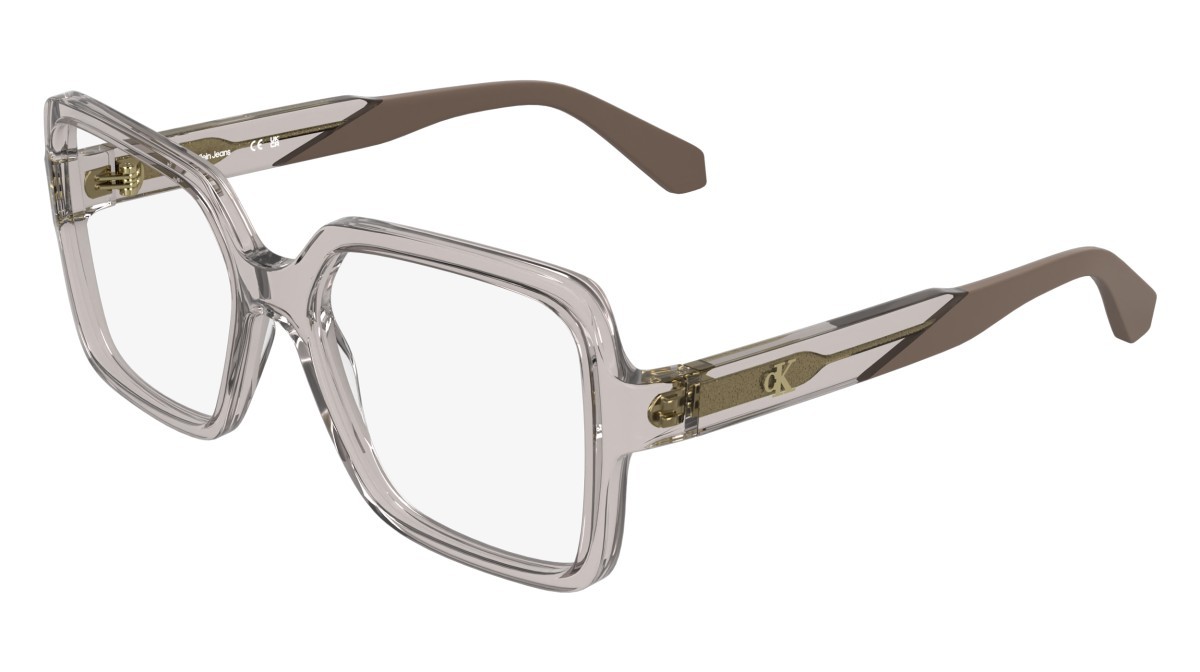 Brillen Calvin Klein Jeans CKJ26613 (050) farbe transparent grey form rechteckig 