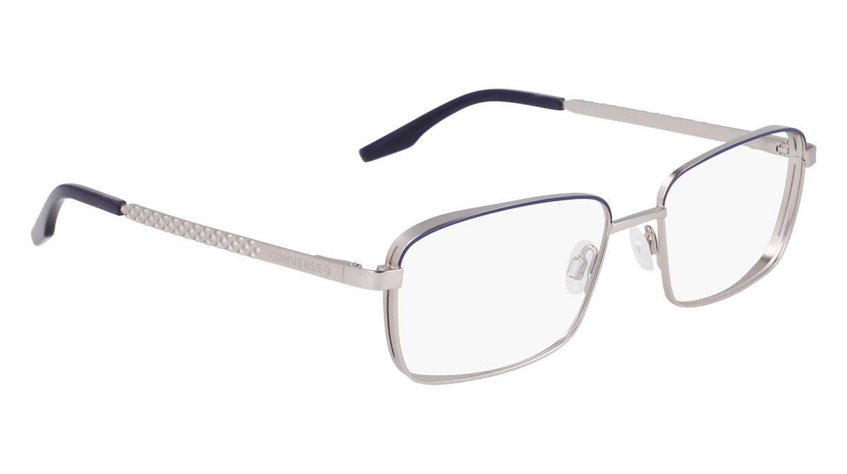 Brillen Converse CV1012 (045) farbe satin silver/uncharted waters form rechteckig 