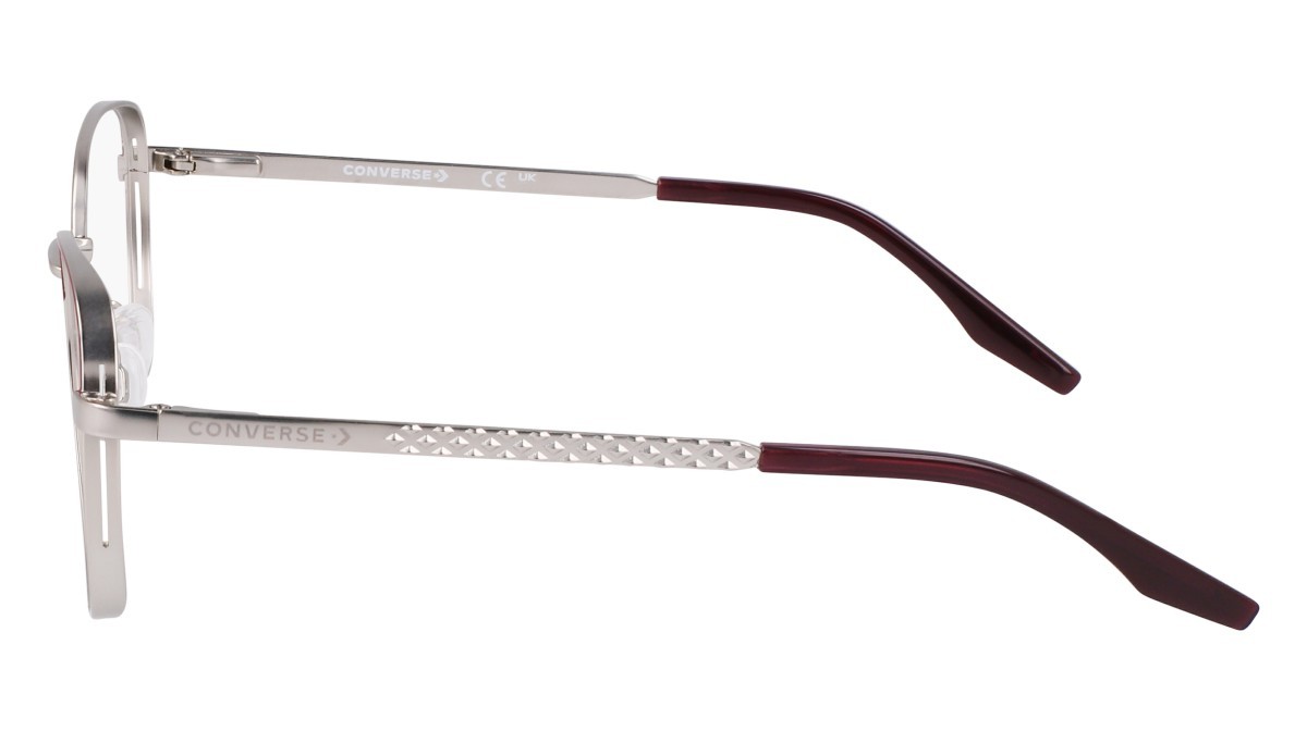 Eyeglasses Converse CV1013 (045) color satin silver/bordeaux shape round 