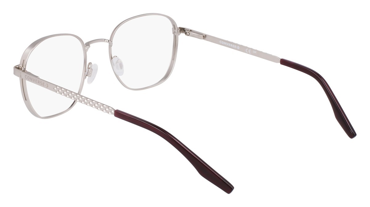 Eyeglasses Converse CV1013 (045) color satin silver/bordeaux shape round 