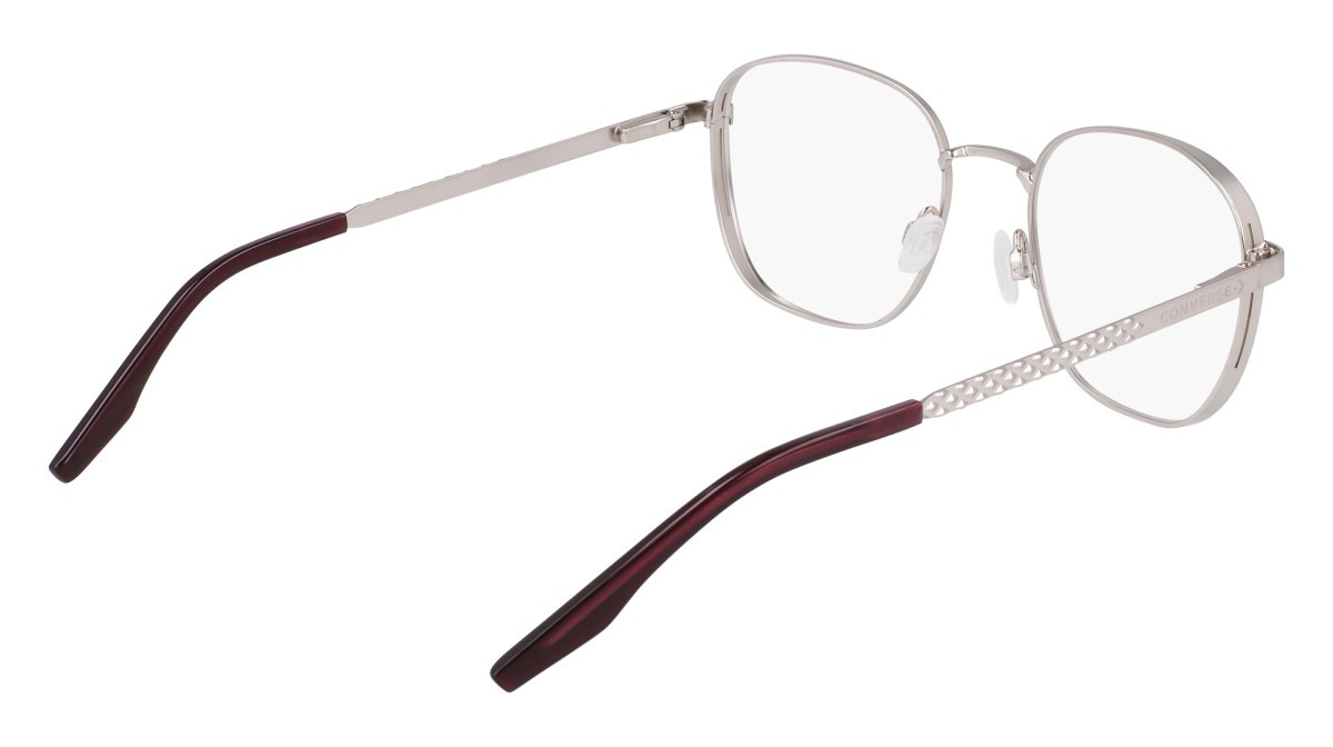 Eyeglasses Converse CV1013 (045) color satin silver/bordeaux shape round 