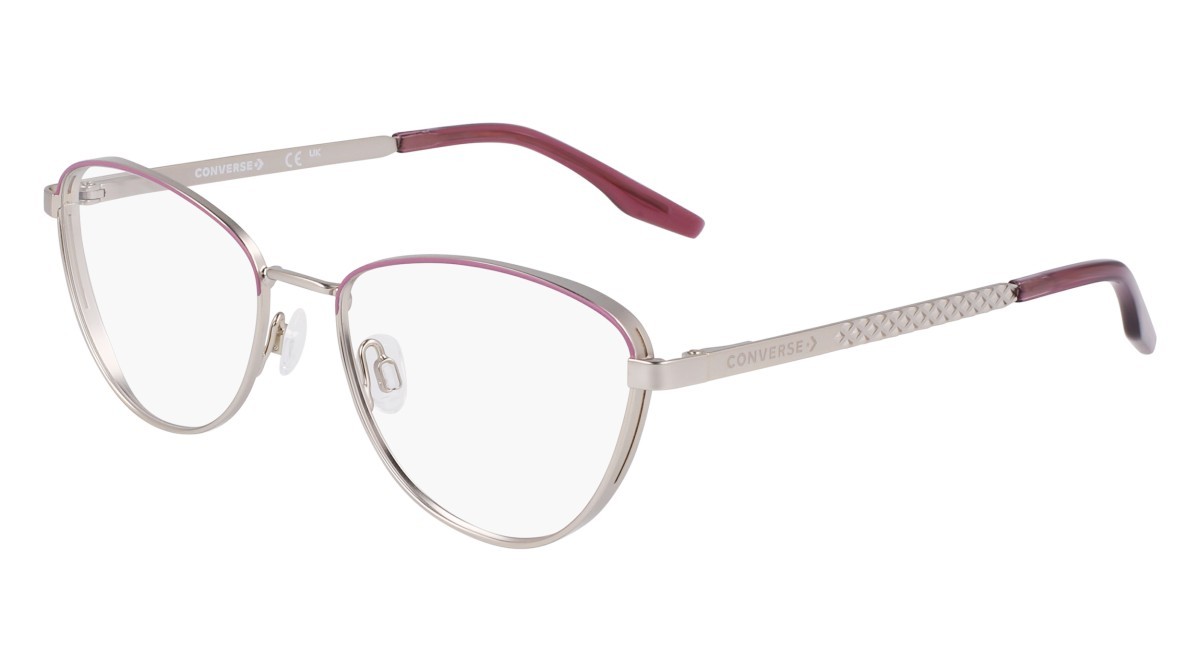 Brillen Converse CV1014 (045) farbe satin silver/dahlia form cat-eye 