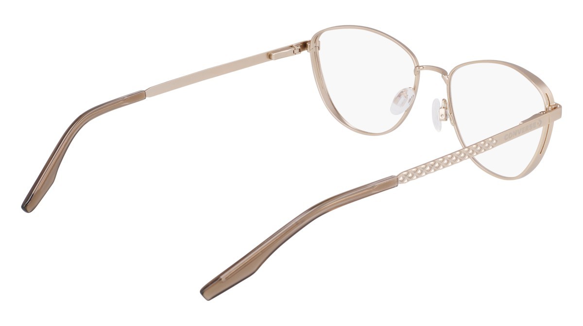 Brillen Converse CV1014 (717) farbe satin gold/engine smoke form cat-eye 