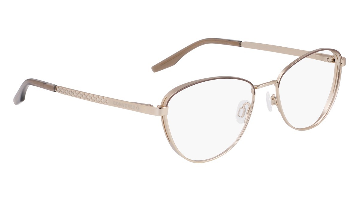 Brillen Converse CV1014 (717) farbe satin gold/engine smoke form cat-eye 