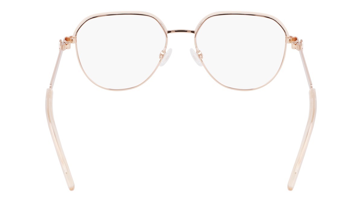Eyeglasses Converse CV1028 (780) color shiny rose gold/light dune shape round lenses shiny rose gold/light dune