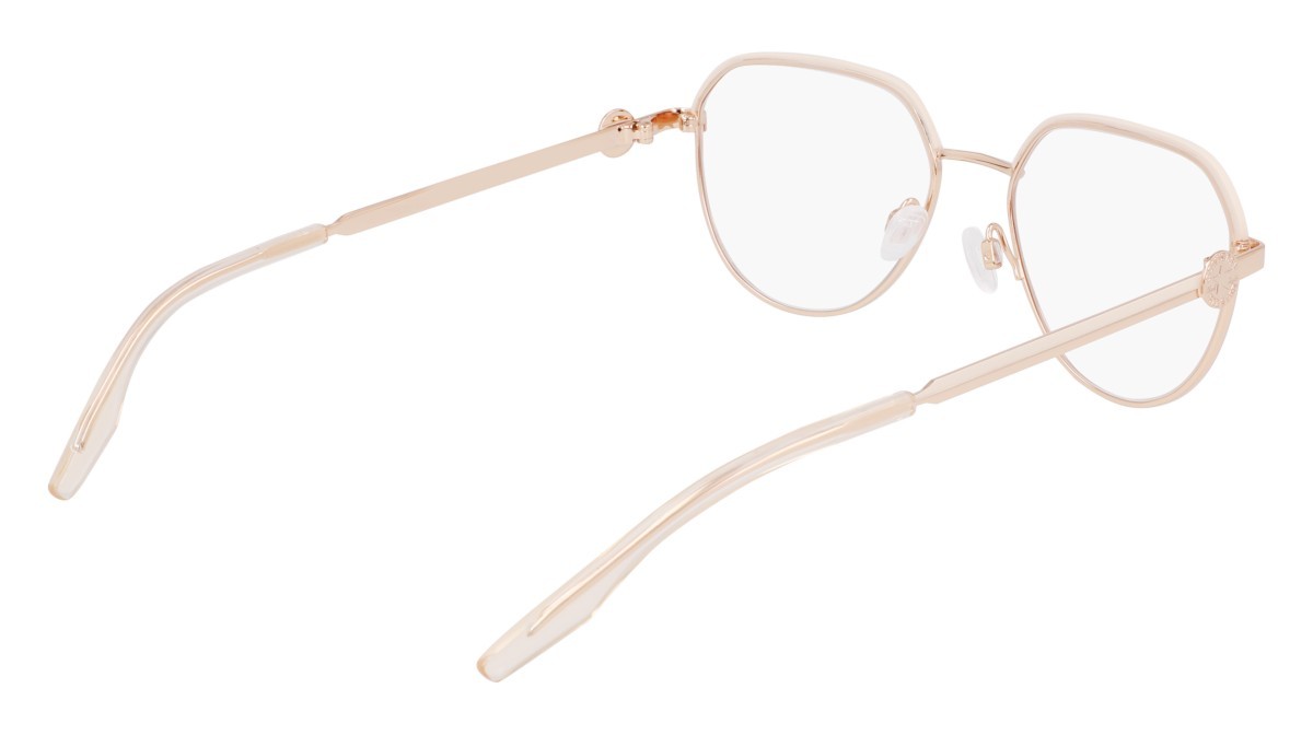 Eyeglasses Converse CV1028 (780) color shiny rose gold/light dune shape round lenses shiny rose gold/light dune