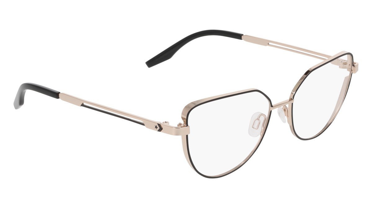 Eyeglasses Converse CV1035 (001) color black/gold shape cat eye 