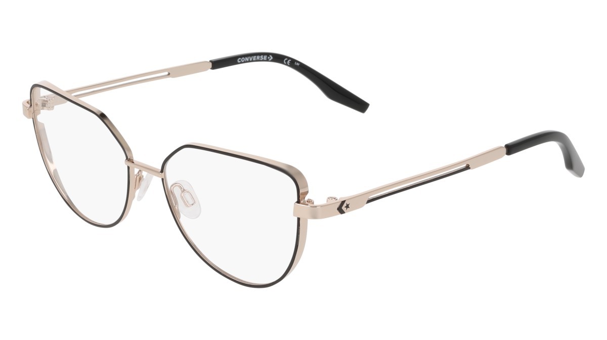 Eyeglasses Converse CV1035 (001) color black/gold shape cat eye 