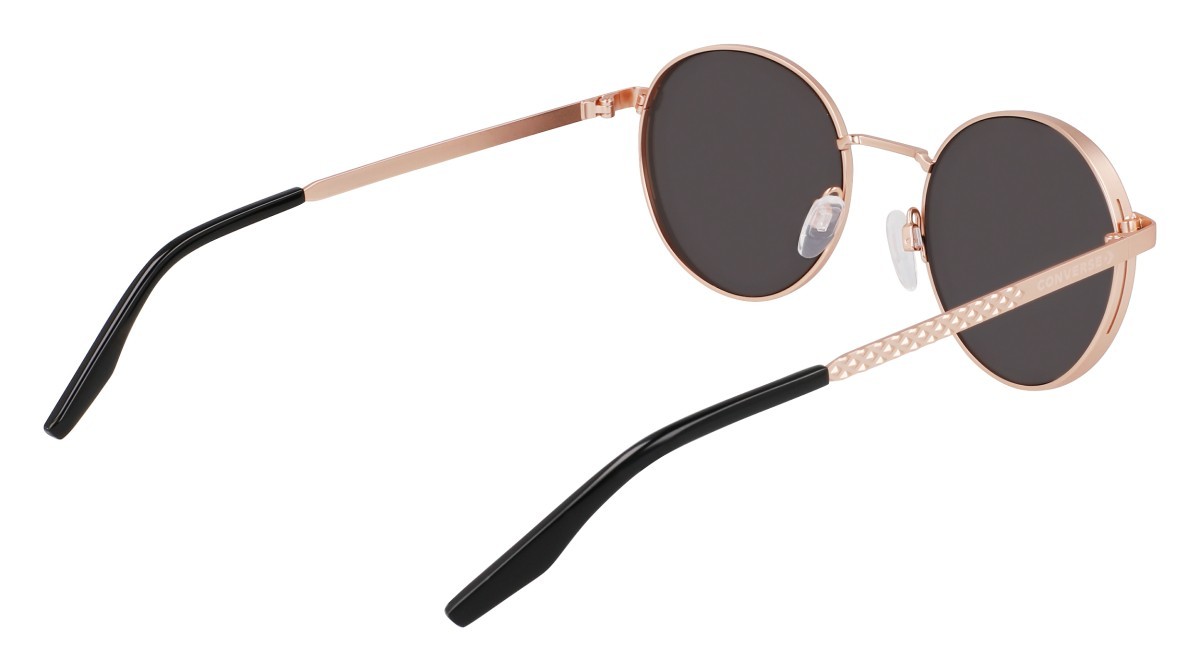 Sonnenbrillen Converse CV107S FOXING II (780) farbe satin rose gold/black form rund gläser solid smoke