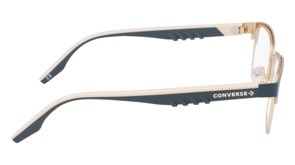 Eyeglasses Converse CV3027 (441) color matte true nature/gold shape square lenses matte mountain teal/gold