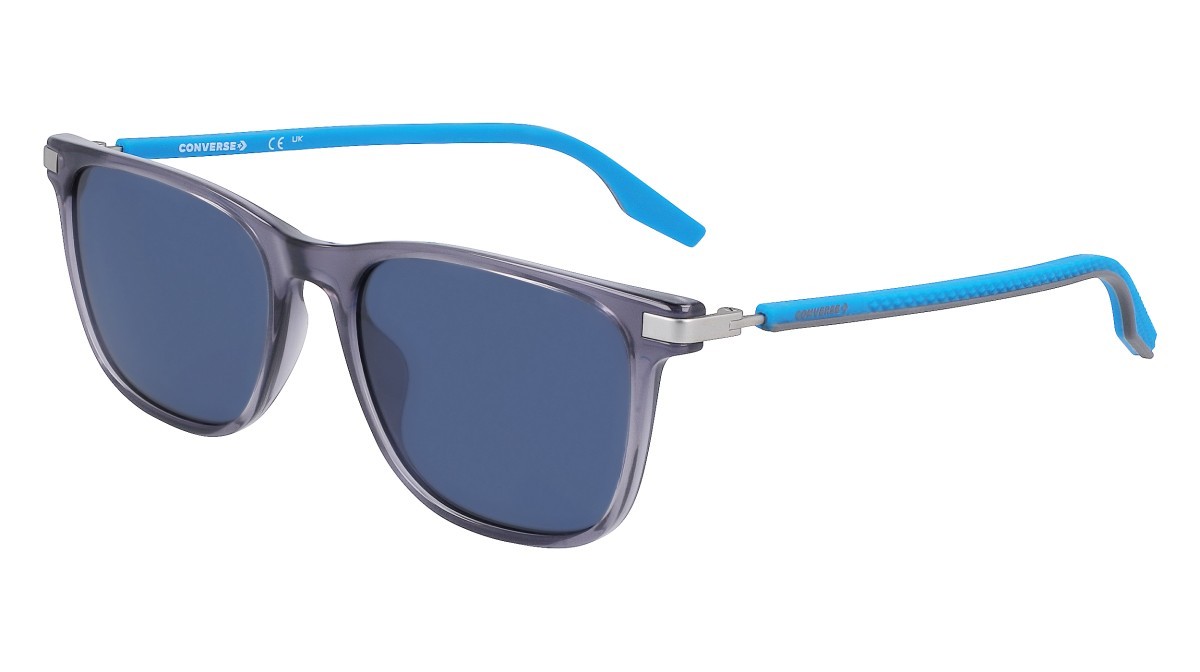 Sonnenbrillen Converse CV544S NORTH END (022) farbe crystal cyber grey form rechteckig gläser solid blue