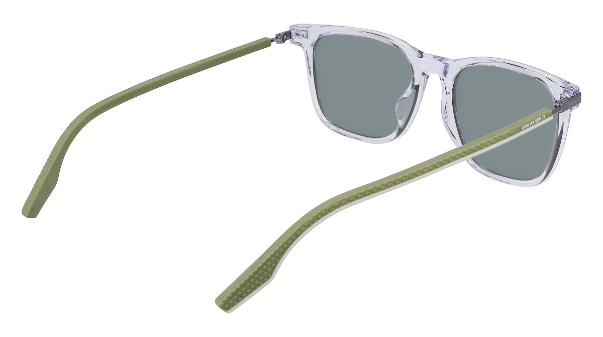 Sonnenbrillen Converse CV544S NORTH END (970) farbe crystal clear form rechteckig gläser solid green