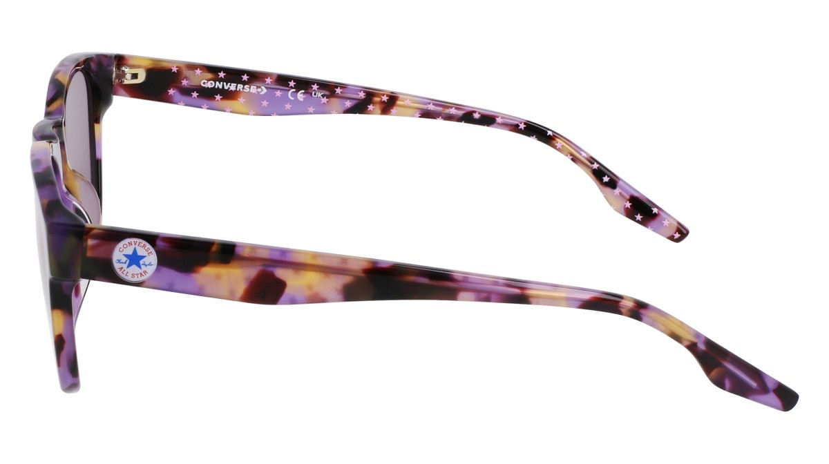 Sonnenbrillen Converse CV560S ALL STAR (542) farbe lilac tortoise form rund gläser solid lilac smoke