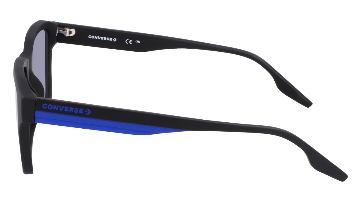 Sonnenbrillen Converse CV565S N (001) farbe matte black form quadratisch gläser solid blue