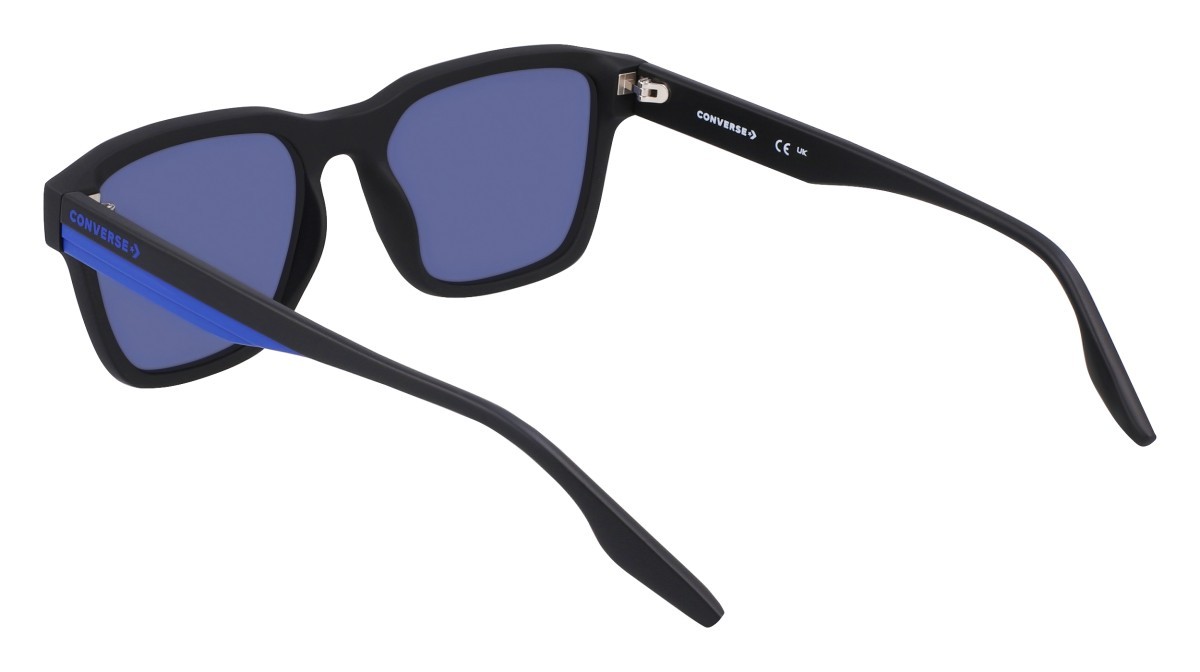 Sonnenbrillen Converse CV565S N (001) farbe matte black form quadratisch gläser solid blue