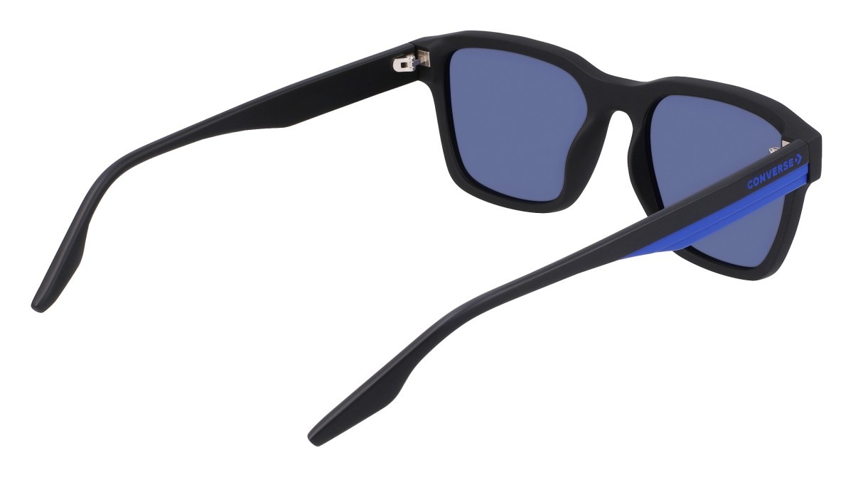 Sonnenbrillen Converse CV565S N (001) farbe matte black form quadratisch gläser solid blue