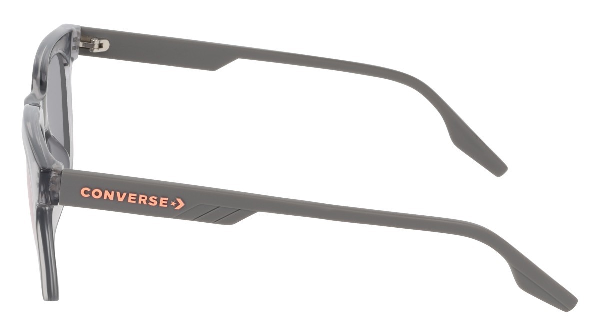 Sunglasses Converse CV579S (021) color crystal classic grey shape round lenses solid blue with peach mirror