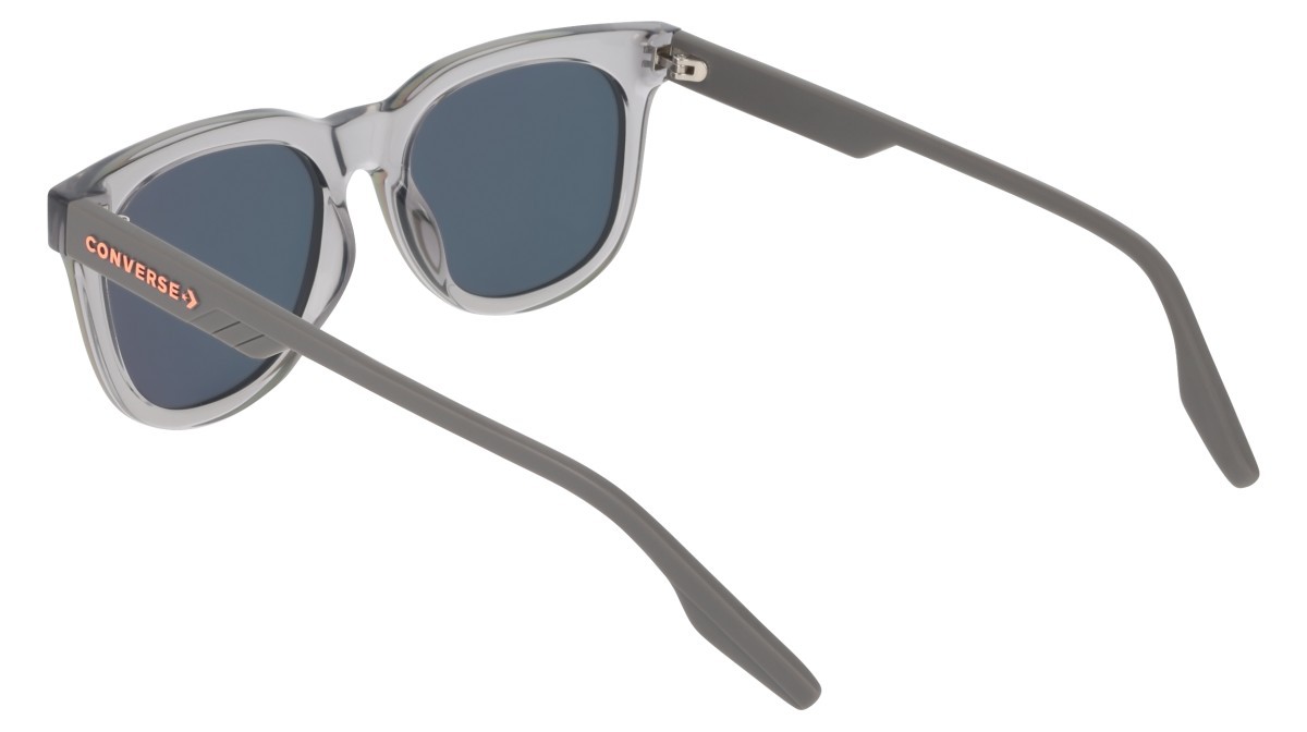 Sunglasses Converse CV579S (021) color crystal classic grey shape round lenses solid blue with peach mirror