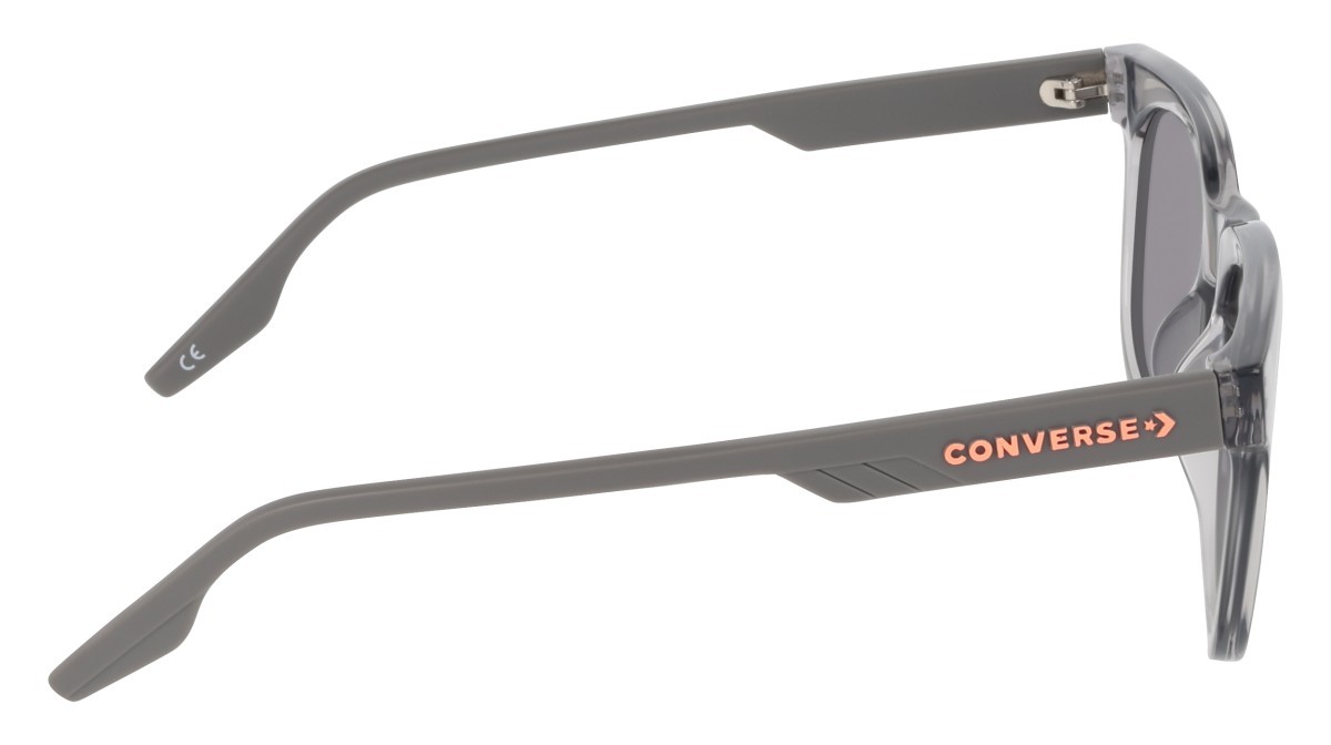 Sunglasses Converse CV579S (021) color crystal classic grey shape round lenses solid blue with peach mirror