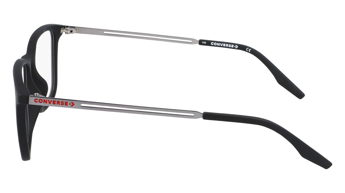 Eyeglasses Converse CV8000 (001) color matte black shape square 
