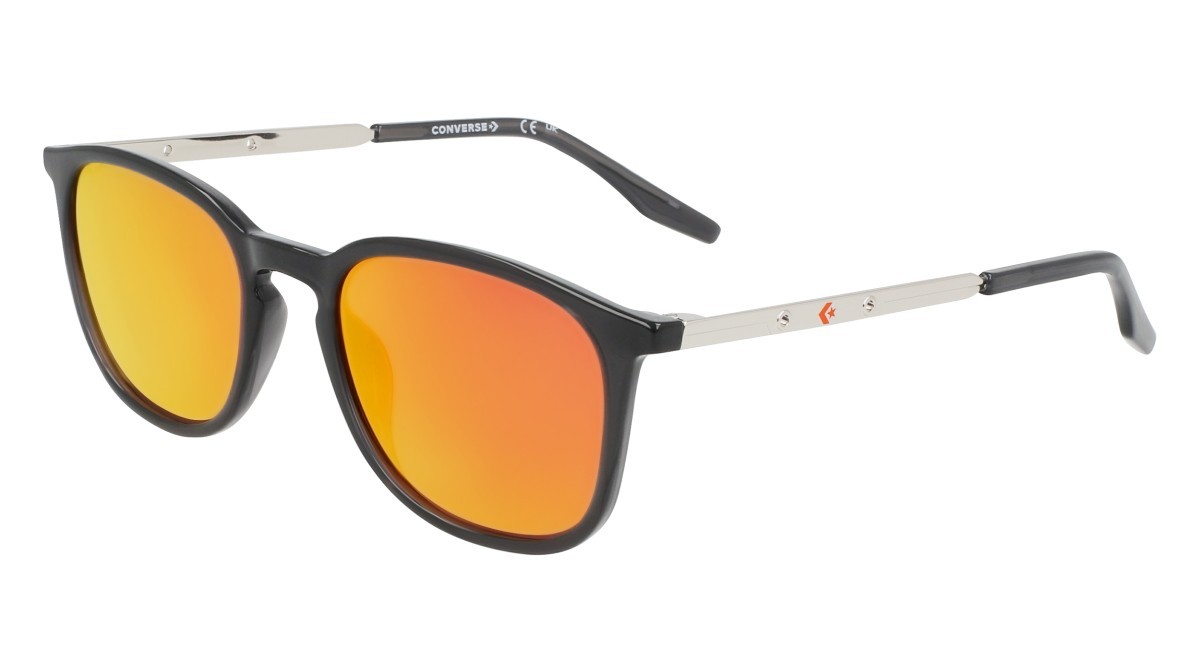 Sonnenbrillen Converse CV802S (014) farbe crystal dark matter form rund gläser smoke w/orange mirror