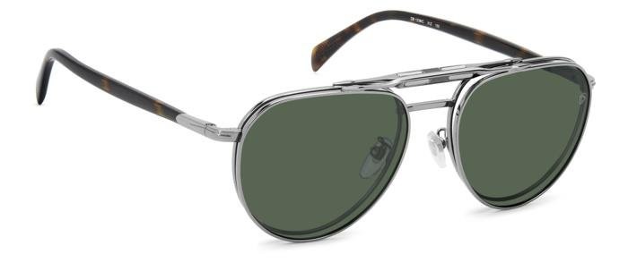 Brillen David Beckham Db 1238/C 112332 31Z farbe ruthenium havana form aviator gläser green polarized