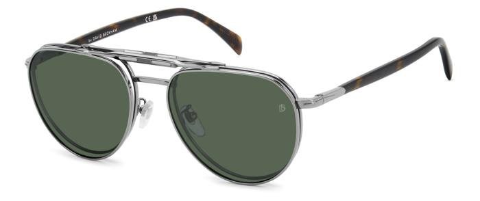 Brillen David Beckham Db 1238/C 112332 31Z farbe ruthenium havana form aviator gläser green polarized