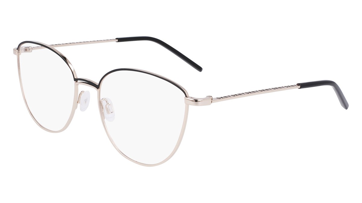 Brillen Dkny DK1027 (001) farbe black/gold form cat-eye 