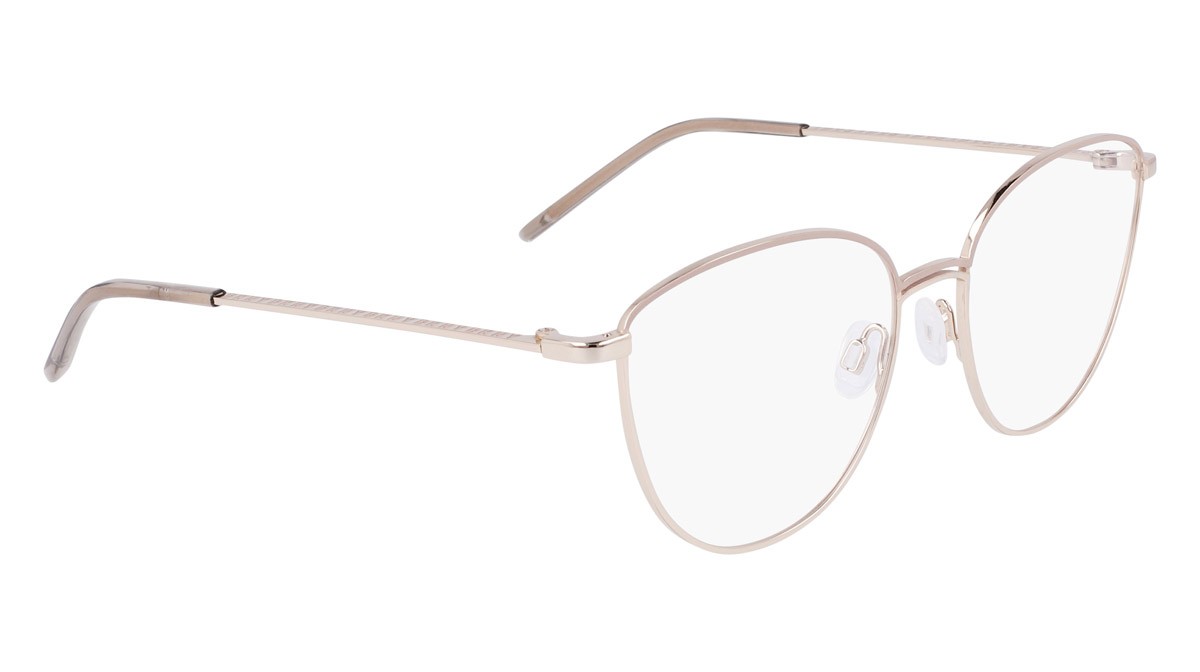 Brillen Dkny DK1027 (272) farbe taupe/gold form cat-eye 