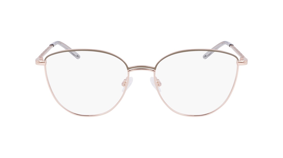Brillen Dkny DK1027 (310) farbe slate sage/rose gold form cat-eye 