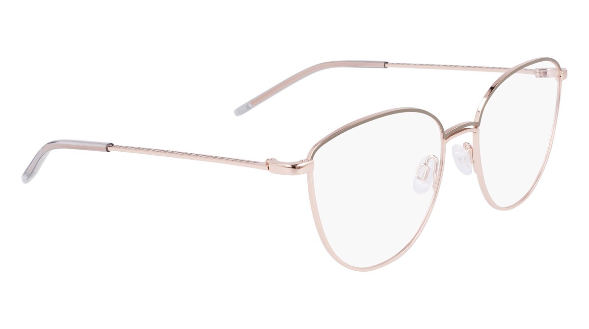 Brillen Dkny DK1027 (310) farbe slate sage/rose gold form cat-eye 